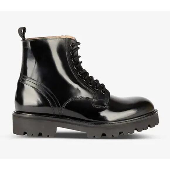 Ted Baker London Mascy Ankle Boots Black Buttery Leather Size 6 NIB Utilitarian - Picture 8 of 15